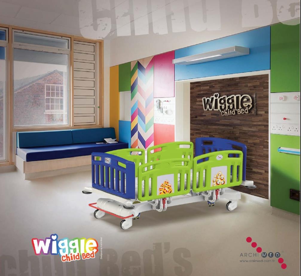 Wiggle Pediatrik Çocuk Hasta Karyolası ( 4 motorlu)