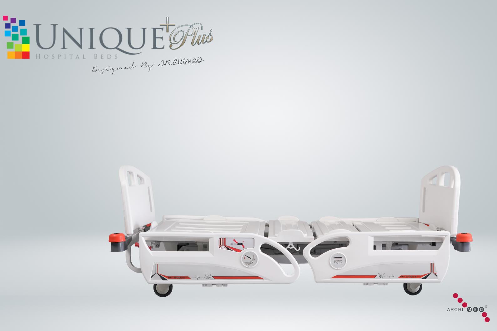UNIQUE PLUS 4 MOTORLU MERKEZİ FRENLİ HASTA KARYOLASI